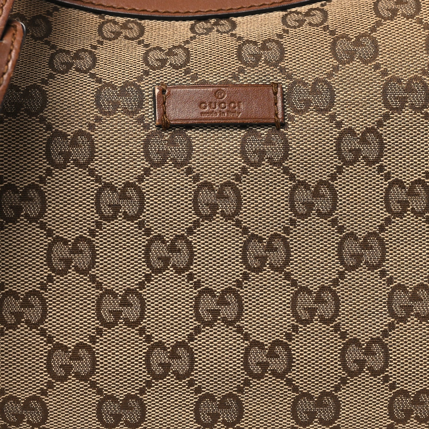 Gucci Monogram Medium Half Moon Hobo Brown 8 of 15