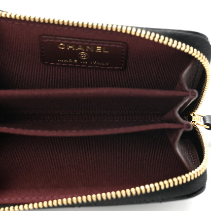 Chanel Caviar Quilted Zip Coin Purse Black 5 of 8