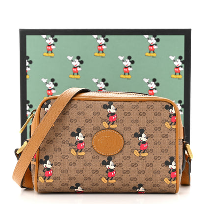 Gucci X DISNEY Mini Vintage GG Supreme Monogram Mickey Mouse Shoulder Bag Beige Vintage Sun Oil 11 of 11