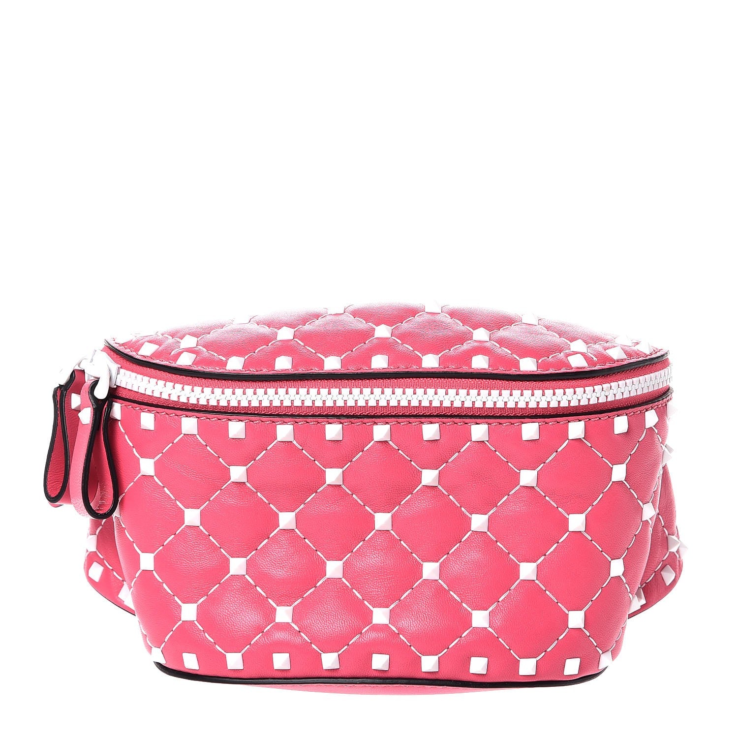Valentino Garavani Lambskin Free Rockstud Spike Belt Bag 85 Shadow Pink 1 of 8