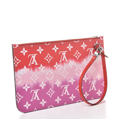 Louis Vuitton Monogram Escale Neverfull MM GM Pochette Red 3 of 8