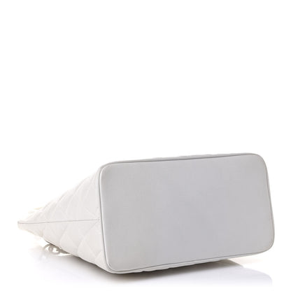 Chanel Caviar Quilted Medallion Tote White 4 of 10