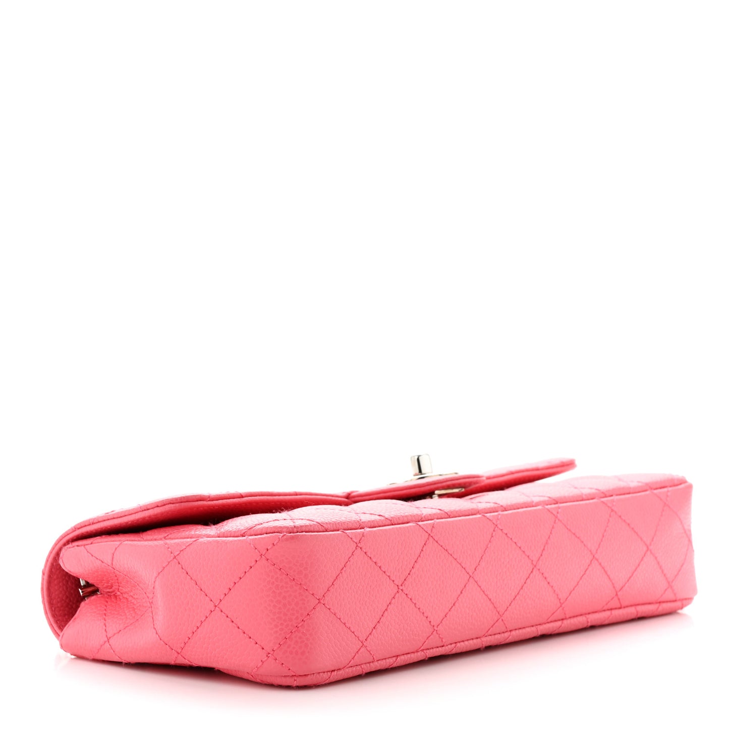Caviar Quilted East West Flap Pink