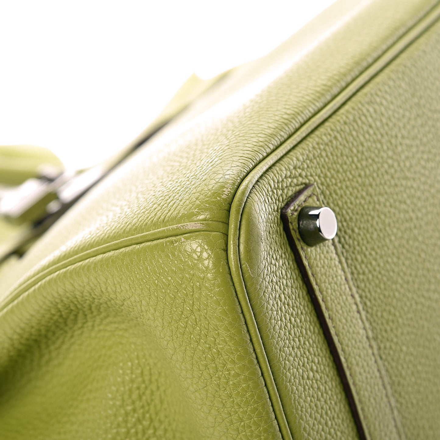 Togo Birkin 35 Vert Anis