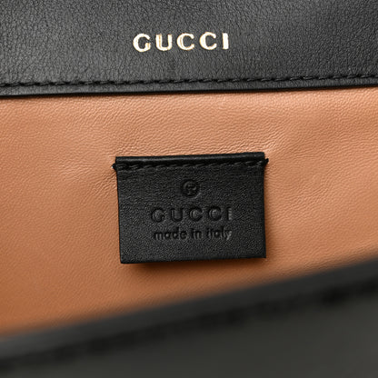 Gucci Snakeskin Mini Sylvie 1969 Messenger Bag Black 5 of 16