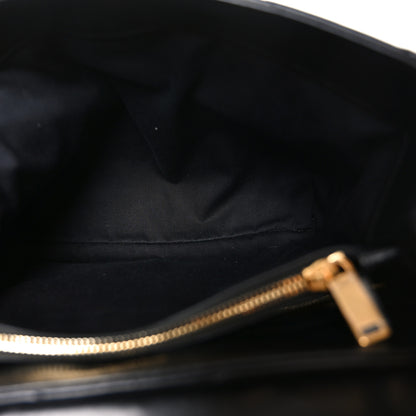 Saint Laurent Calfskin Y Quilted Monogram Medium Loulou Chain Satchel Black 5 of 10