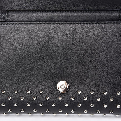 Alexander McQueen Calfskin Studded Insignia Pouch Black 12 of 13
