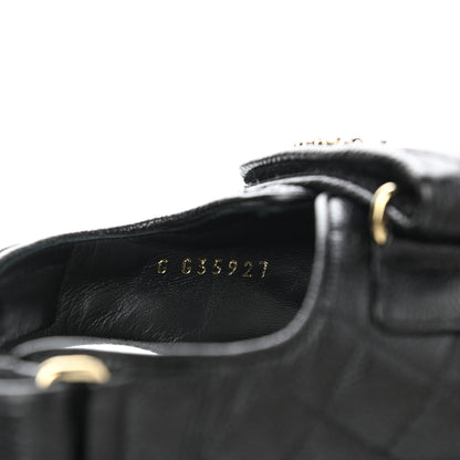 Chanel Grained Calfskin Velcro Dad Sandals 39 Black 8 of 9