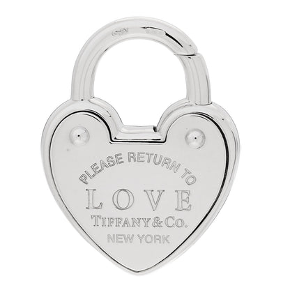 Tiffany Sterling Silver Return to Love Heart Lock Charm 3 of 6