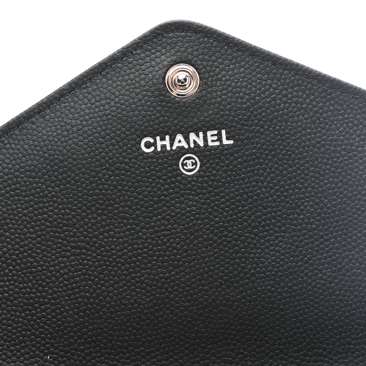 Chanel Caviar Envelope Long Wallet Black 7 of 10