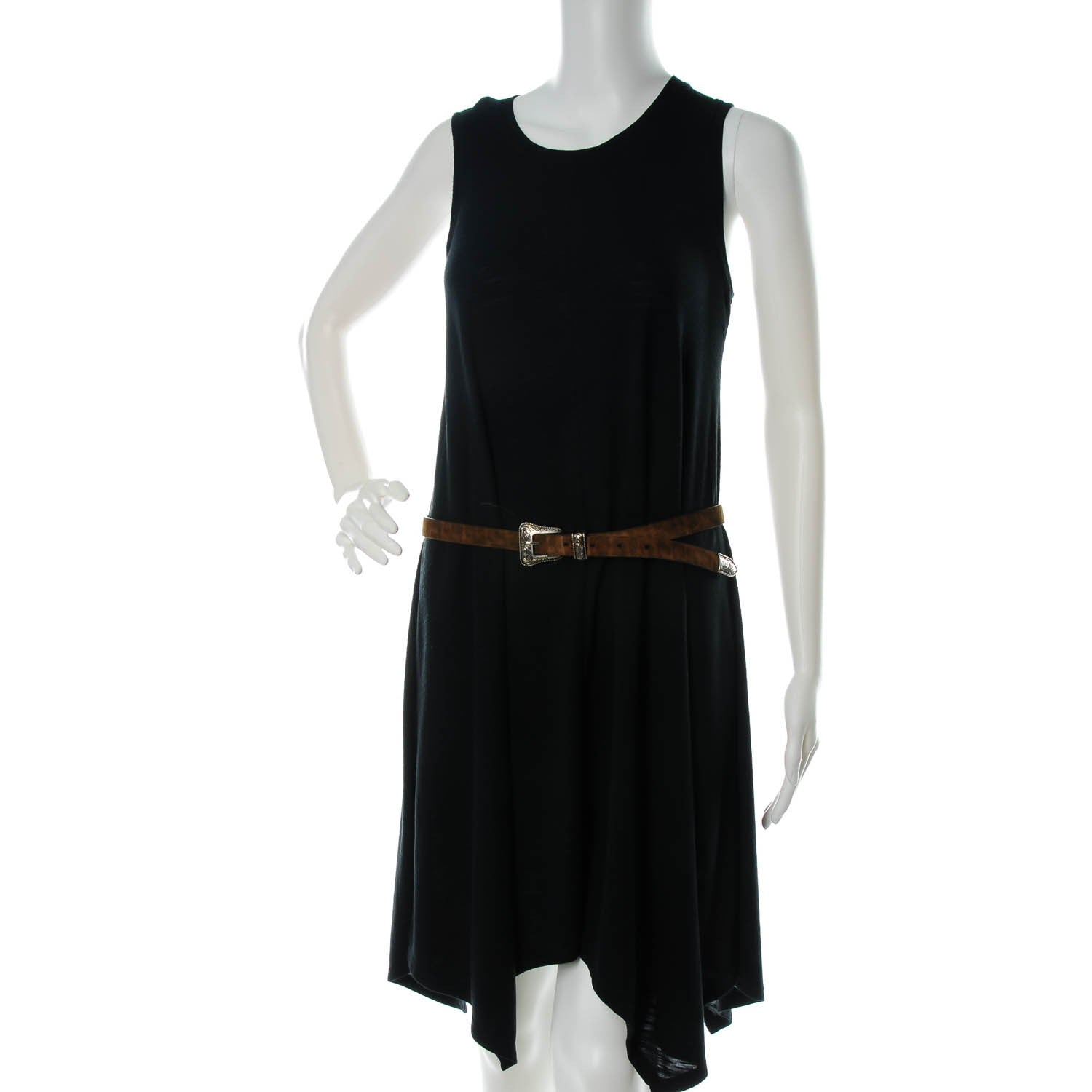 Saint Laurent Suede Western Belt 85 34 Dusty Beige 2 of 7