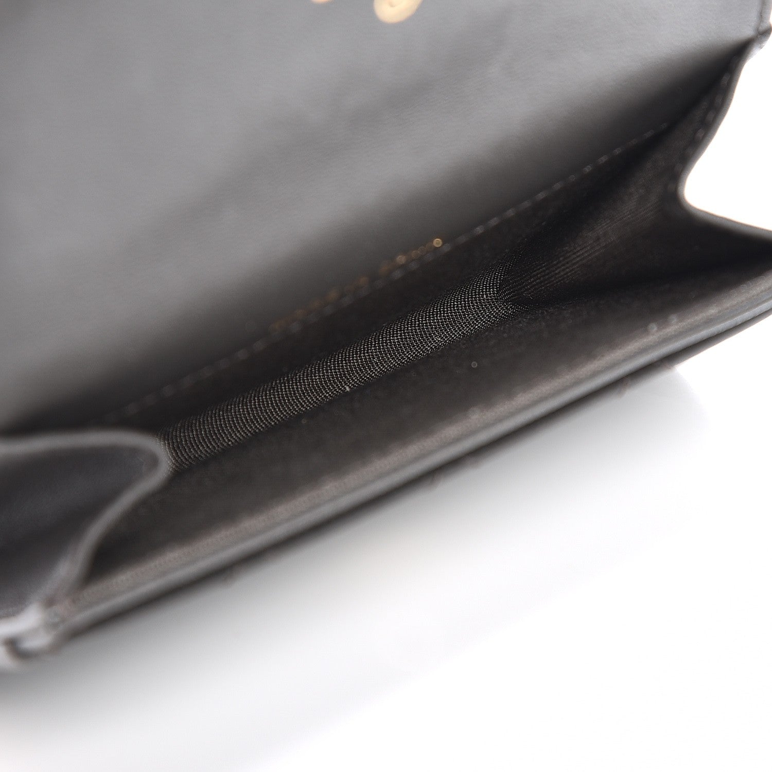 Chanel Lambskin Quilted Card Holder Grey 5 of 8