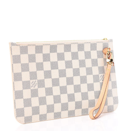 Louis Vuitton Damier Azur Neverfull MM GM Pochette 3 of 8