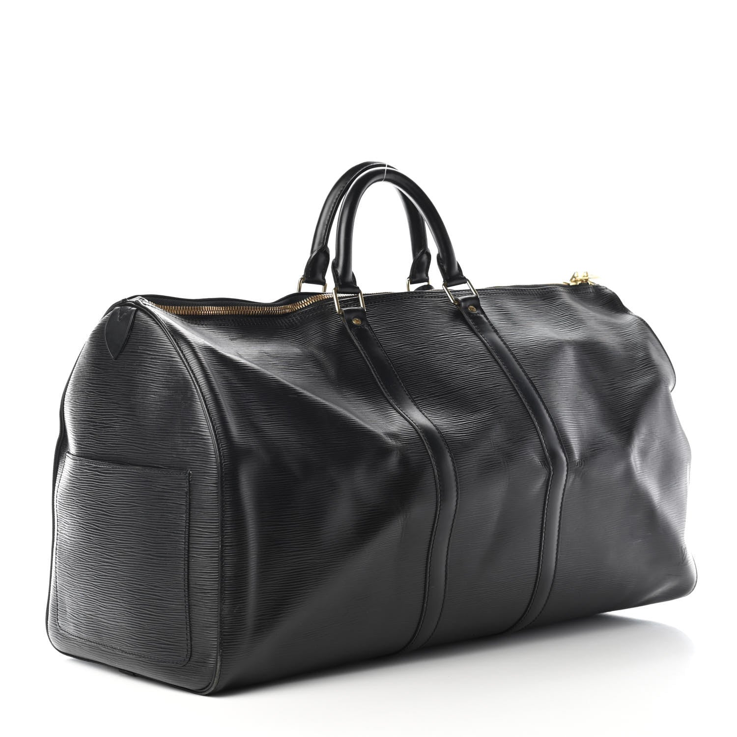 Louis Vuitton Epi Keepall 55 Black 3 of 12