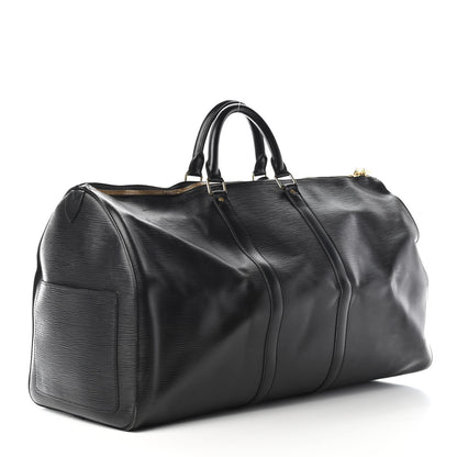 Louis Vuitton Epi Keepall 55 Black 3 of 12