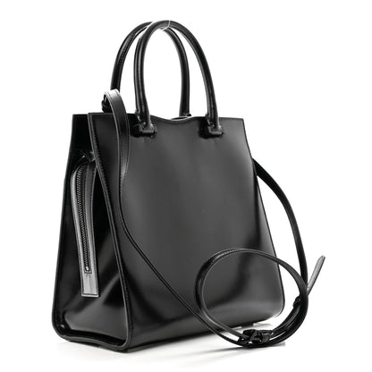 Saint Laurent Shiny Calfskin Small Uptown Tote Black 3 of 9
