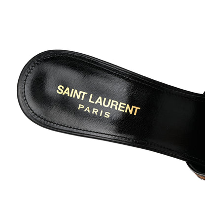 Saint Laurent Pony Hair Leopard Print Sexy 95mm Pumps 38.5 Natural Black 7 of 13