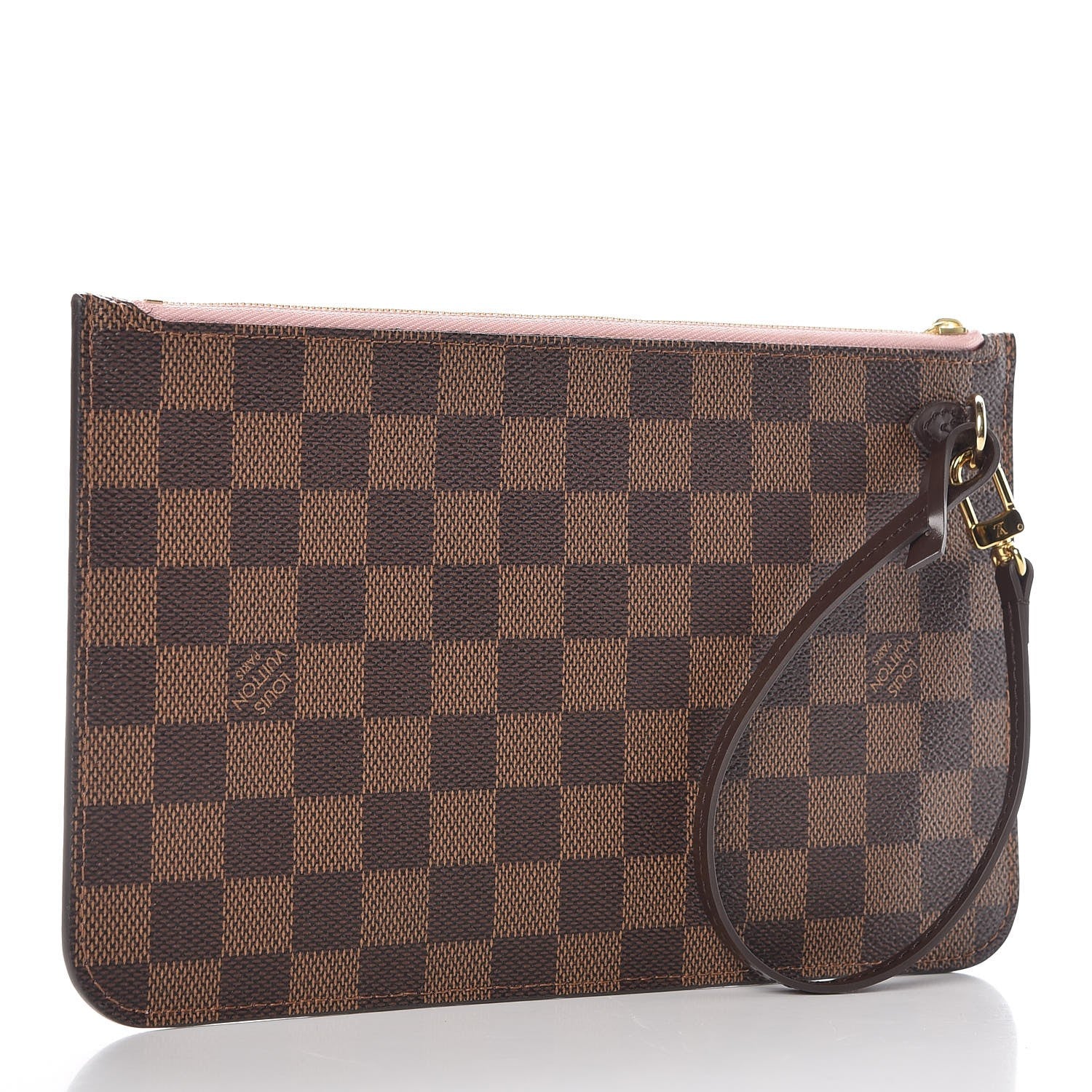 Louis Vuitton Damier Ebene Neverfull MM GM Pochette Rose Ballerine 3 of 8