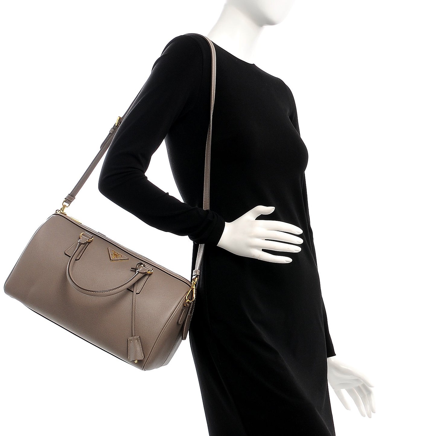 Saffiano Lux Bowler Argilla