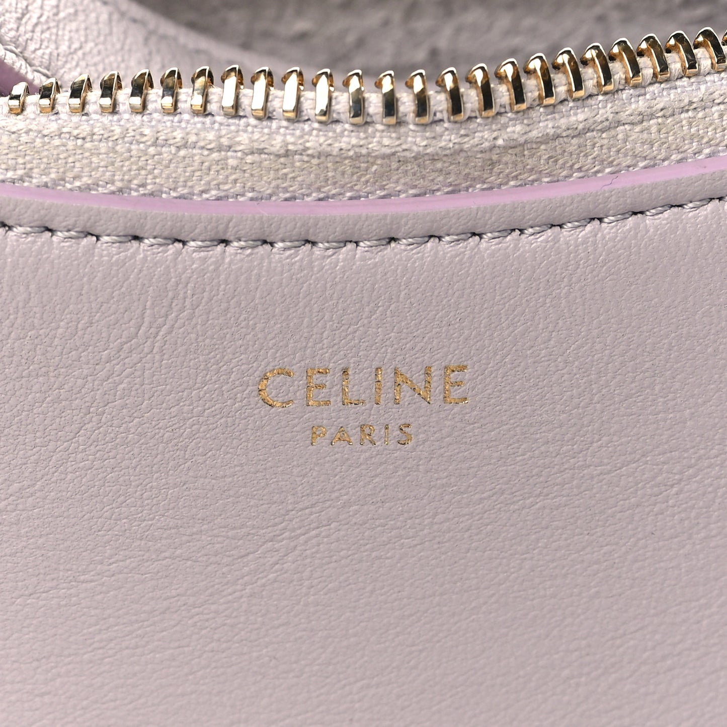 Smooth Calfskin Ava Shoulder Bag Lavender Grey