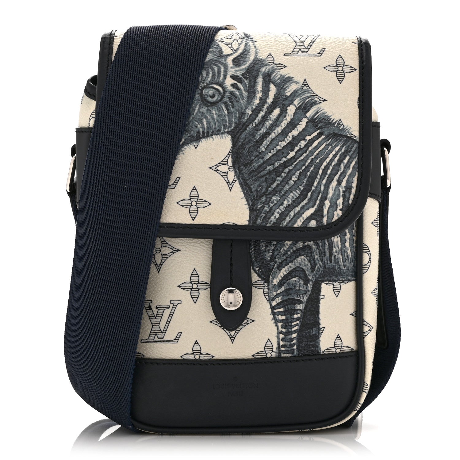 Louis Vuitton Savane Monogram Zebra Chapman Messenger BB White 1 of 9