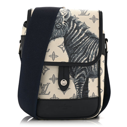 Louis Vuitton Savane Monogram Zebra Chapman Messenger BB White 1 of 9