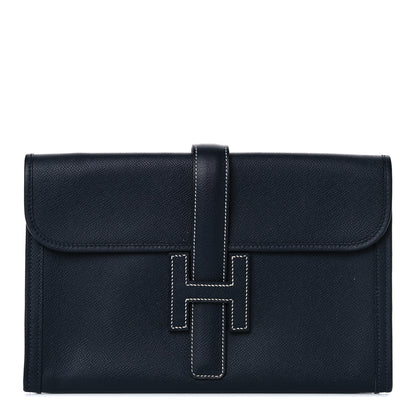 Hermes Epsom Jige PM Clutch Bleu Nuit 1 of 16