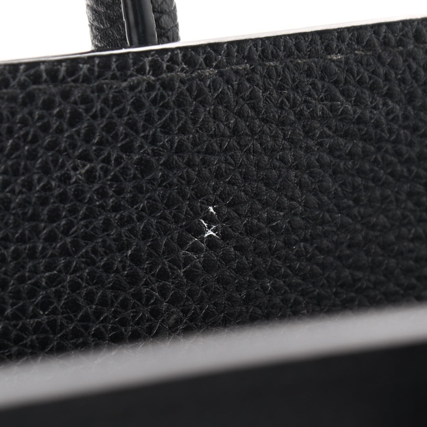 Grained Calfskin Mini Horizon Satchel Black