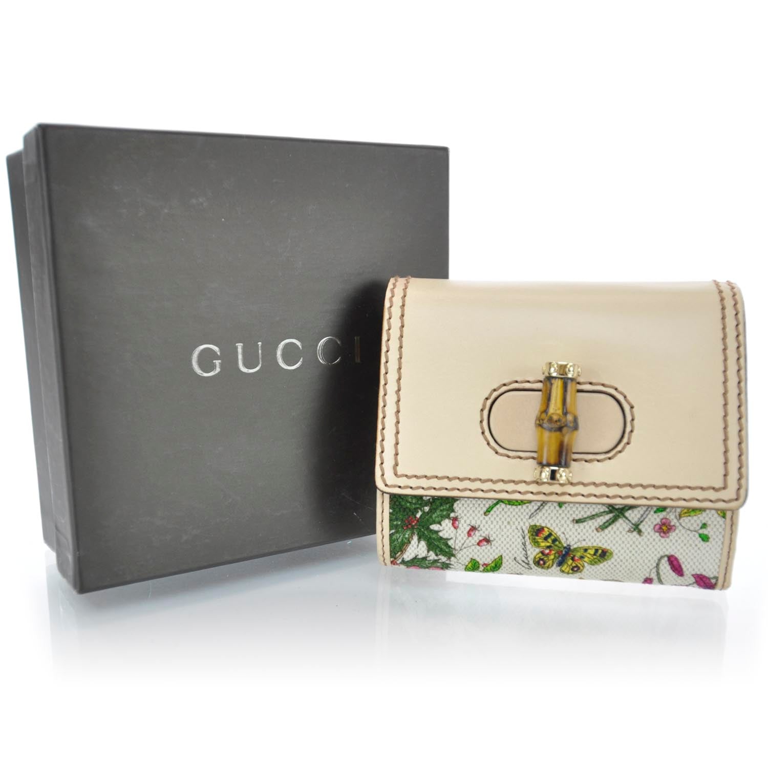 Gucci Cavas Floral Flora Bamboo Wallet 12 of 12