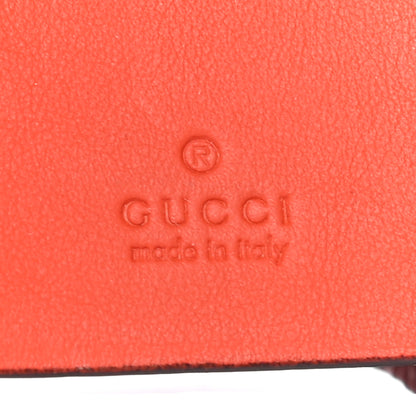 Gucci GG Supreme Monogram Bow 6 Key Holder Case Beige Carmine Rose New Rosette 6 of 8