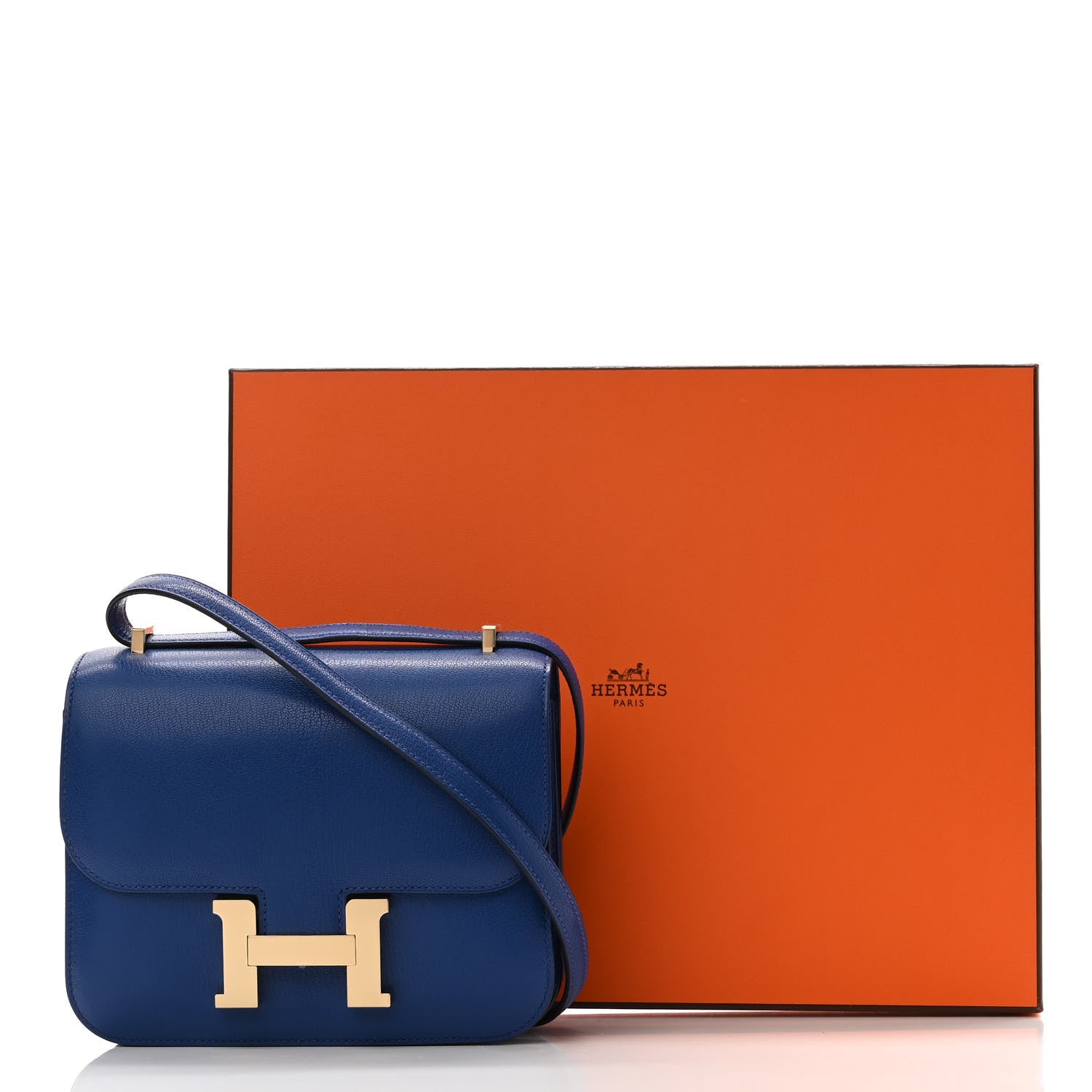 Hermes Chevre Mysore Constance 18 Bleu Electrique 11 of 11