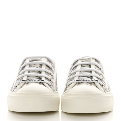 Christian Dior Canvas Oblique Walk'N'Dior Low Top Sneakers 38 Grey Stone 2 of 10