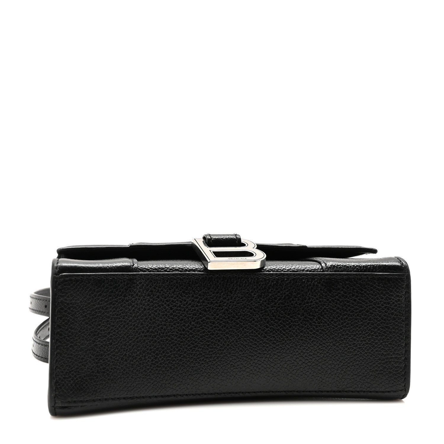 Balenciaga Grained Calfskin Hourglass Top Handle Bag XS Black 4 of 9