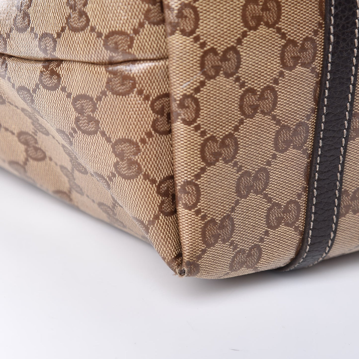 Crystal Monogram Medium Joy Tote Beige Ebony Testa di Moro
