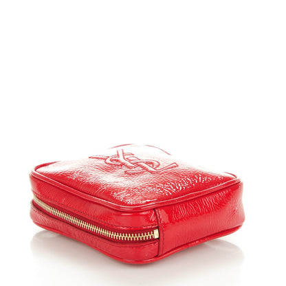 Saint Laurent Textured Patent Mini Wristlet Red 4 of 7