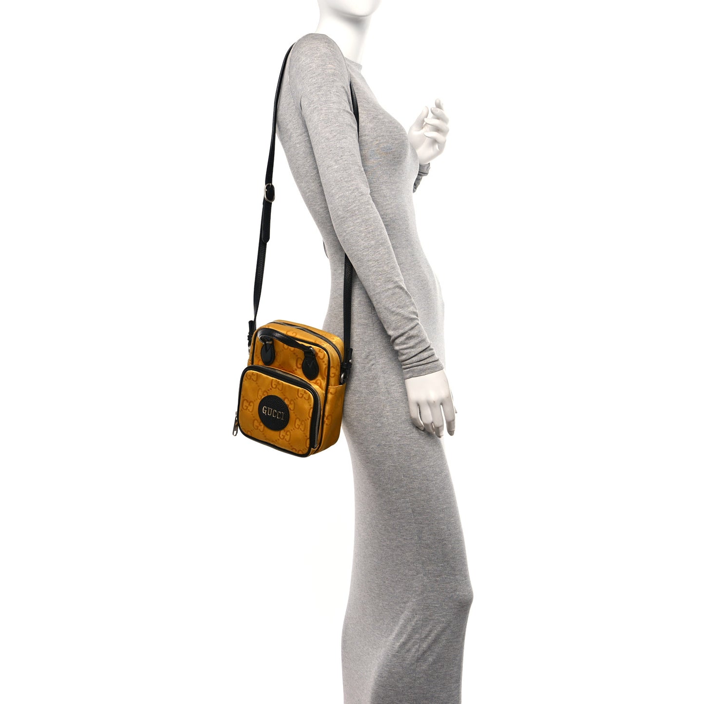 Econyl Nylon Monogram Off The Grid Shoulder Bag Crop Black