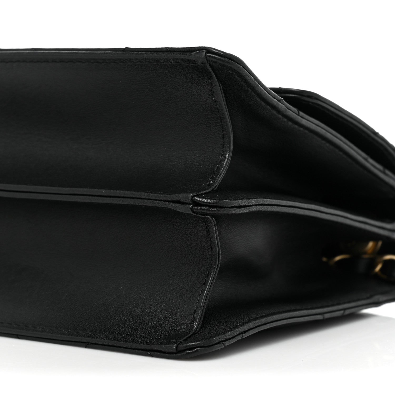 Chanel Calfskin Resin Quilted Mini Flap Black 9 of 20