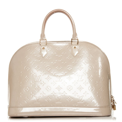 Louis Vuitton Vernis Alma GM Blanc Corail 1 of 15