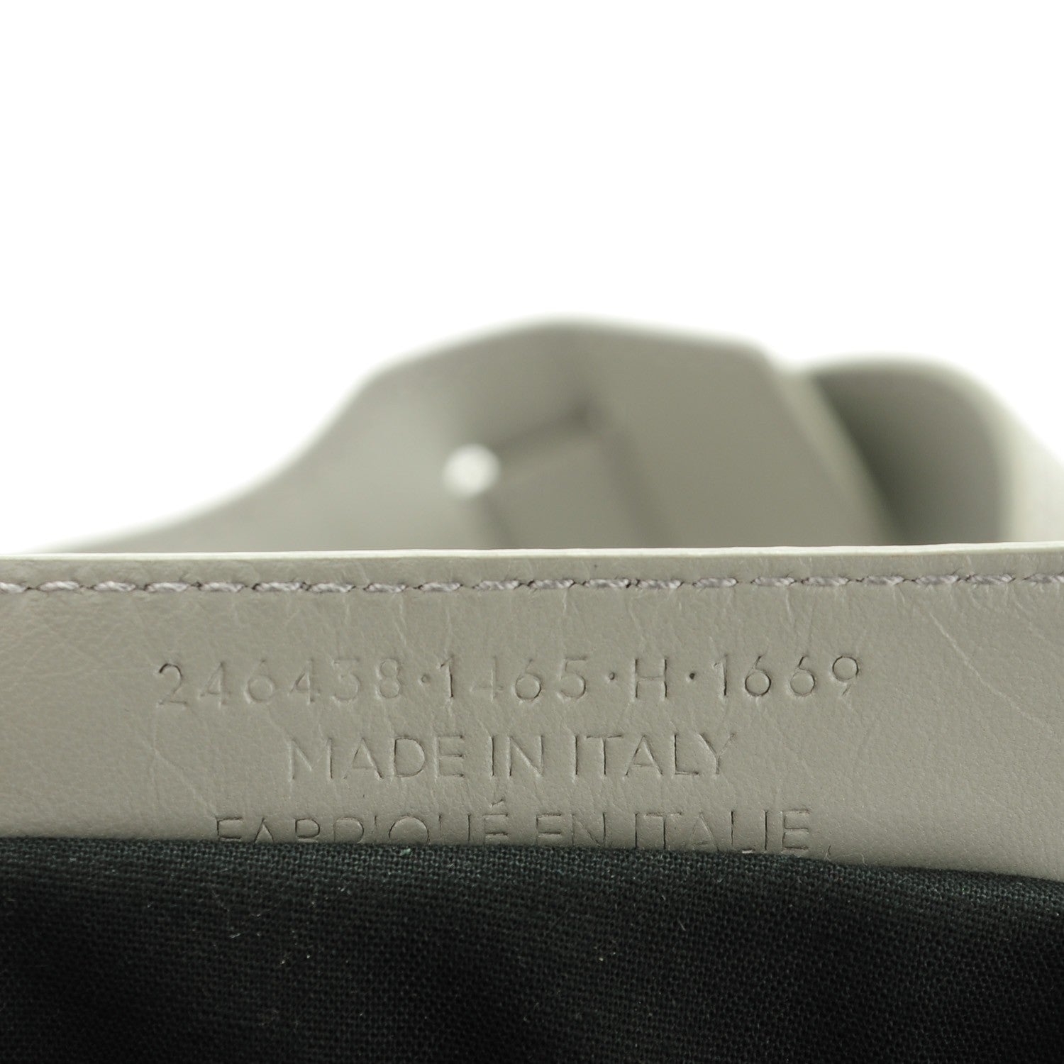 Balenciaga Matte Goatskin Rubber Covered Classic Hardware Mini Pompon Gris Glace 8 of 8