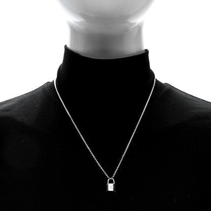 Louis Vuitton Sterling Silver Lockit Necklace 2 of 6