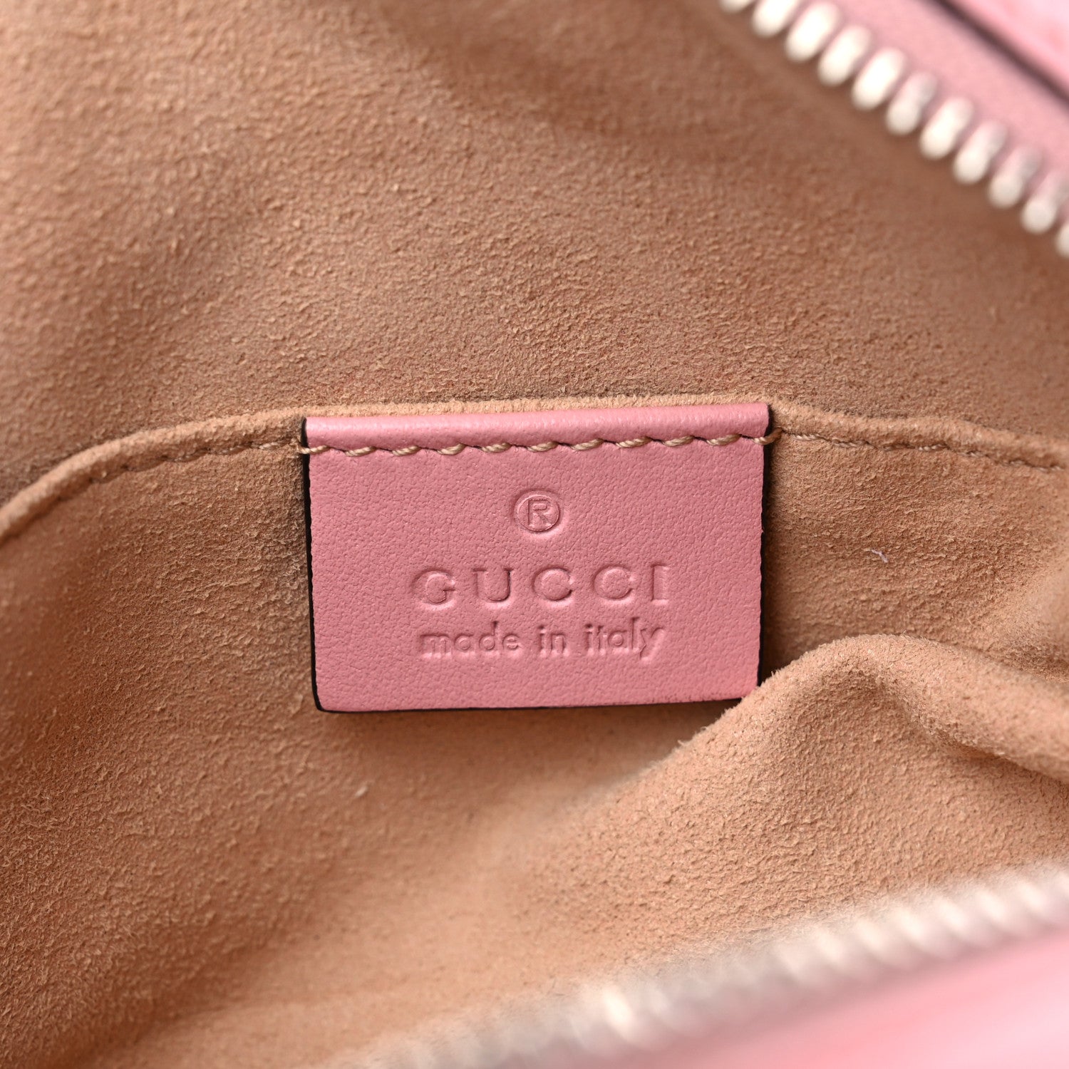 Gucci Calfskin Matelasse Mini GG Marmont Chain Shoulder Bag Wild Rose 6 of 11