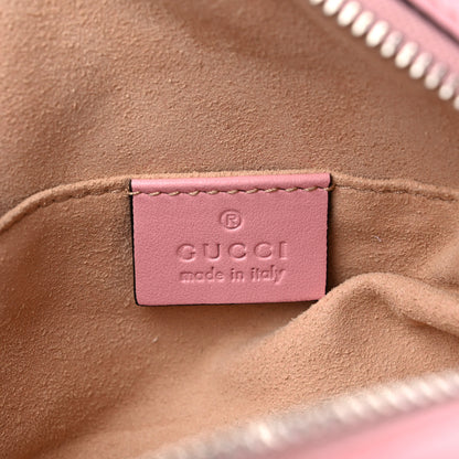 Gucci Calfskin Matelasse Mini GG Marmont Chain Shoulder Bag Wild Rose 6 of 11