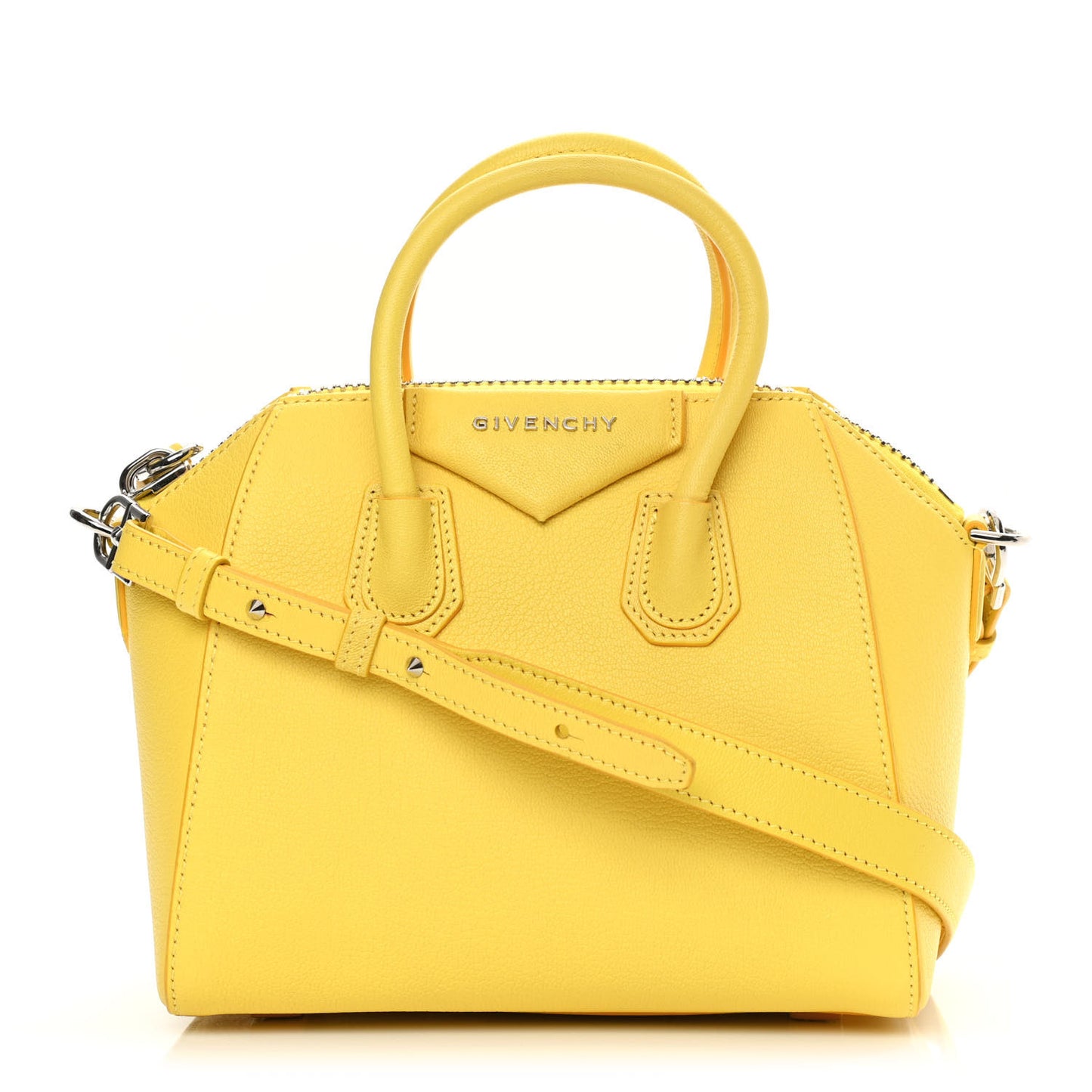 Sugar Goatskin Mini Antigona Yellow