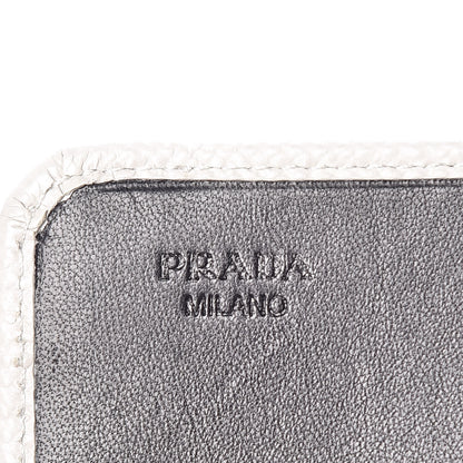 Prada Saffiano Cuir Wallet On Chain Talco Black 6 of 10