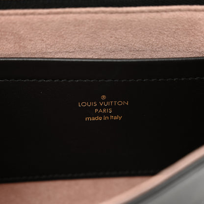 Louis Vuitton Lambskin Embossed Monogram Pochette Coussin Black 7 of 9
