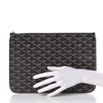 Goyard Goyardine Senat Pochette MM Black 2 of 7