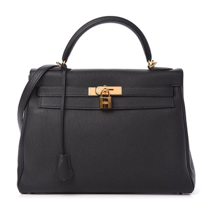 Hermes Togo Kelly Retourne 32 Black 1 of 10