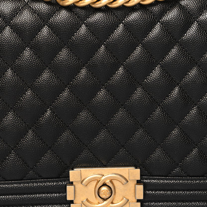 Chanel Caviar Quilted New Medium Boy Flap Black 8 of 11