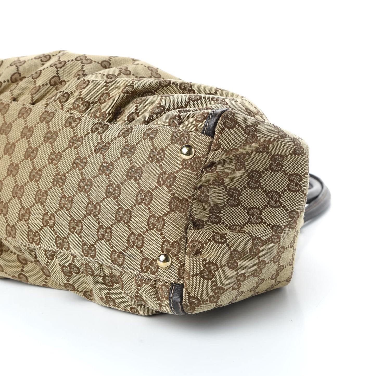 Monogram Large D Ring Hobo Dark Brown