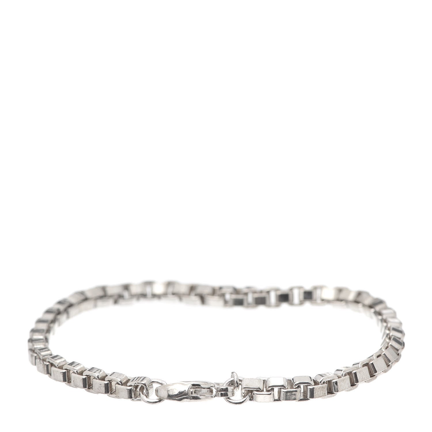 Tiffany Sterling Silver 4mm Venetian Link Bracelet 3 of 7